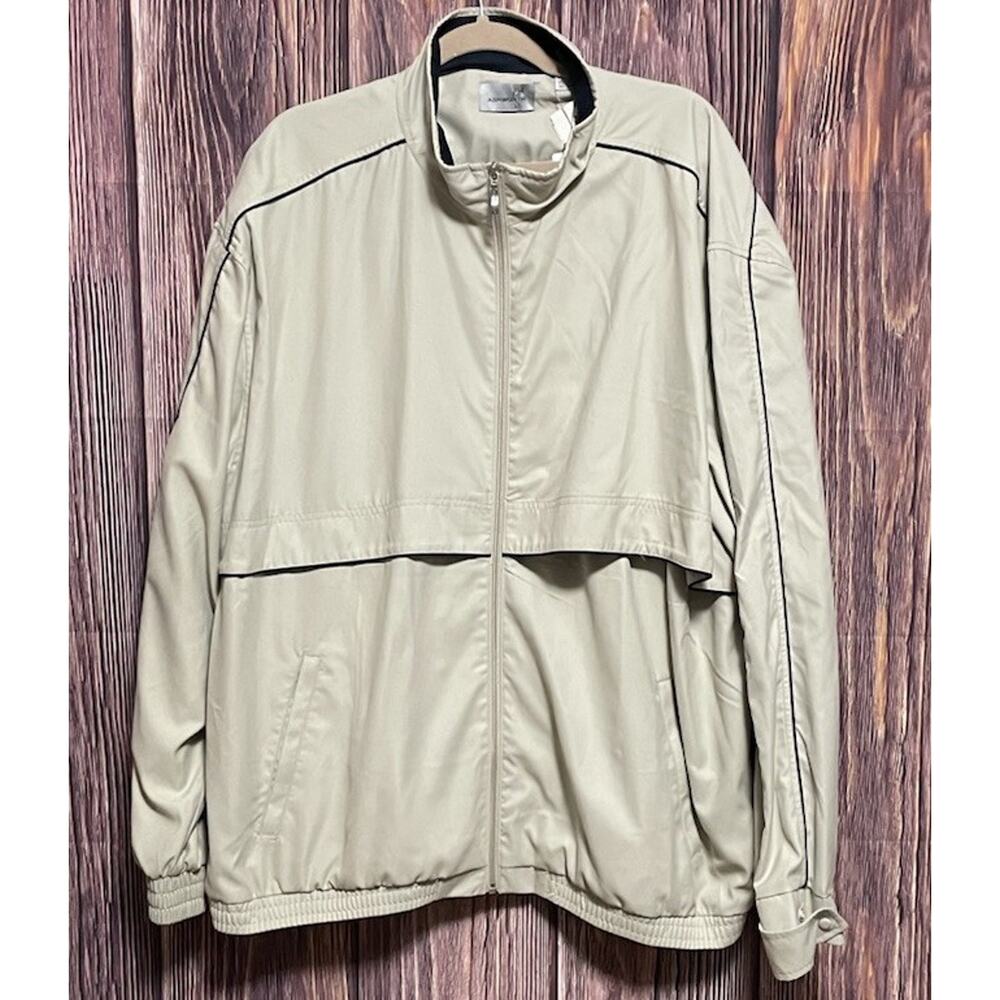 Ashworth Golf Wind Rain Resistant Zip Up Jacket Coat Mens Size 4XL Full Zip NEW